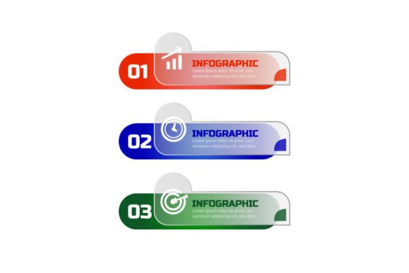 Evaluating Three Business Infographic Element Glass for Professional Visual Projects