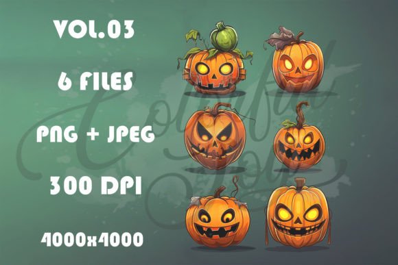 Halloween Pumpkin Vol.03: A Vector Graphics Collection for Seasonal Projects