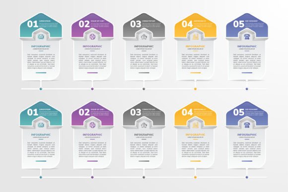 The Five Step Half Hexagon Infographic: A Modern Tool for Clear Communication
