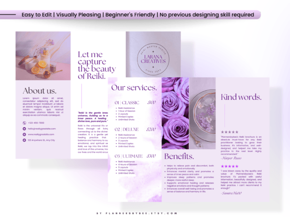The Modern Reiki Professional’s Guide to a Sleek Reiki Brochure Canva Template