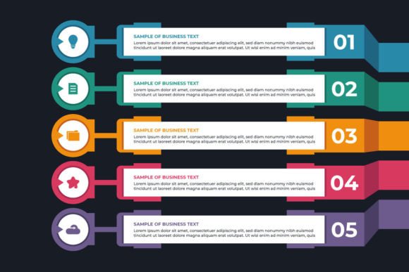 The Strategic Power of the Colorful List Infographic Template