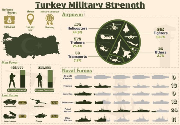 Turning Data into Impact: The Turkey Military Strength Infographic as a Creative Asset