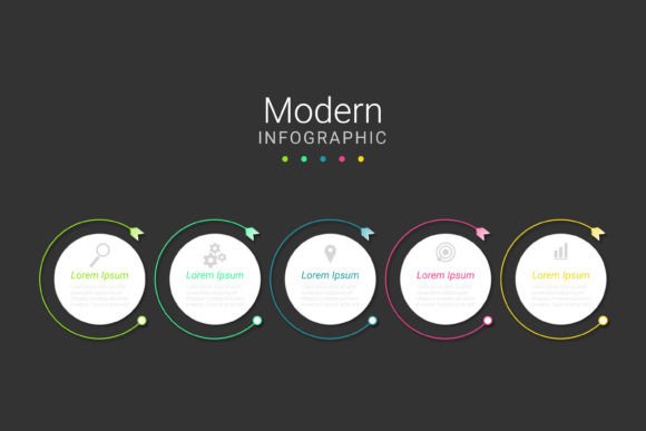Understanding the Vector Infographic on Black Background