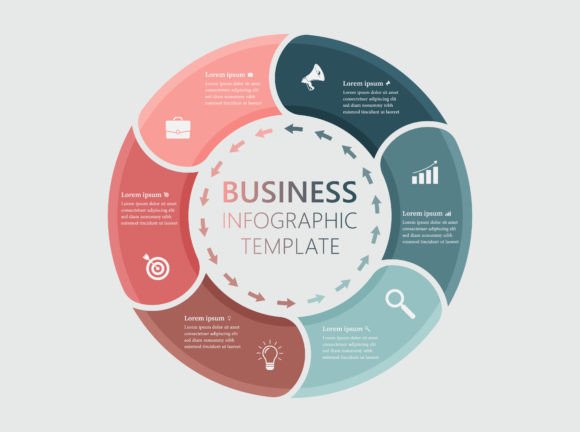 Unlocking Ideas: The Power of a Six Steps Circle Infographic